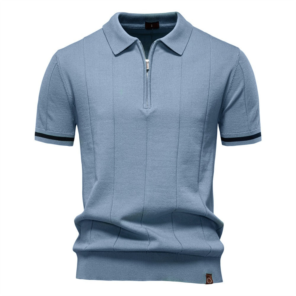 Men's Business Casual Knit Polo