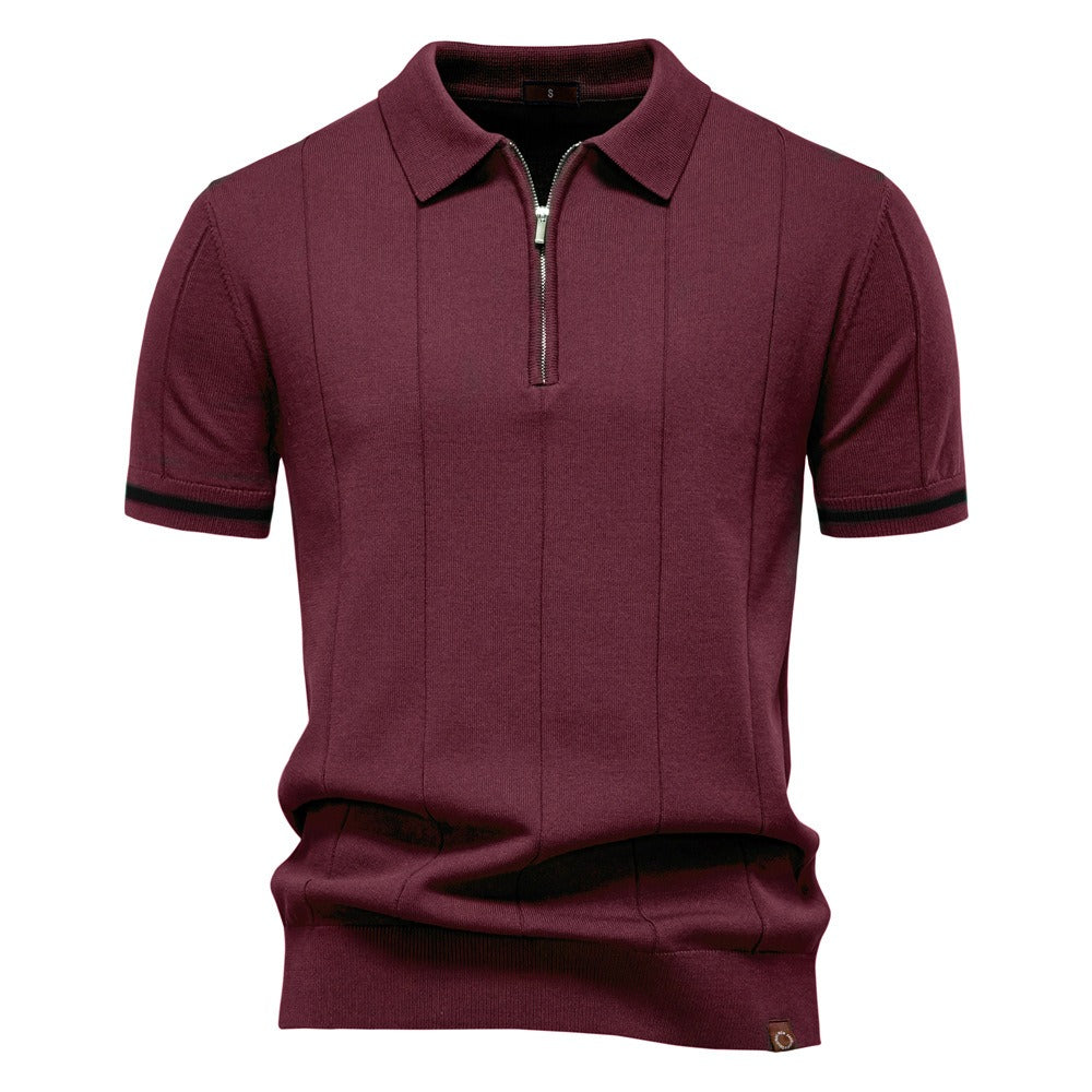 Men's Business Casual Knit Polo