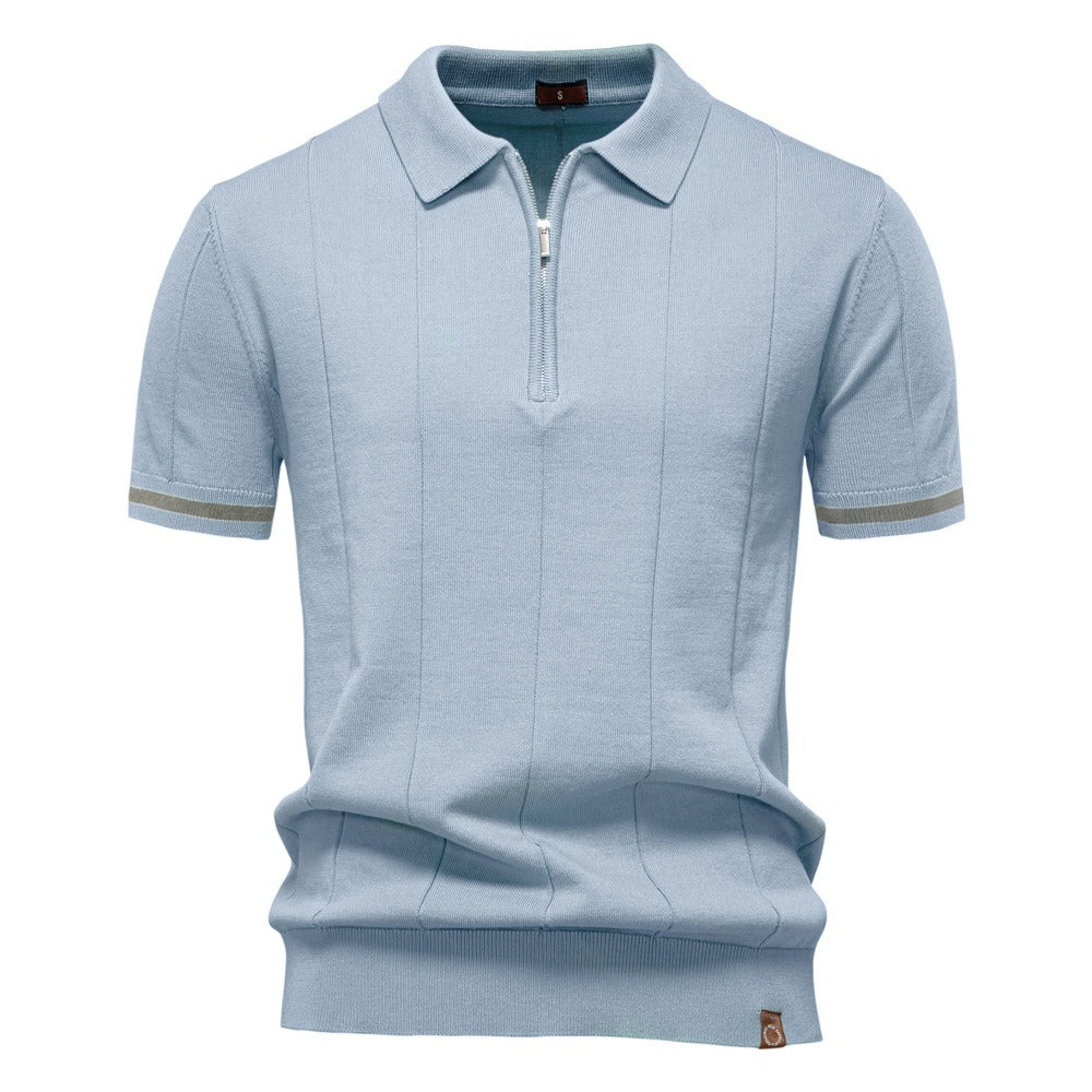 Men's Business Casual Knit Polo