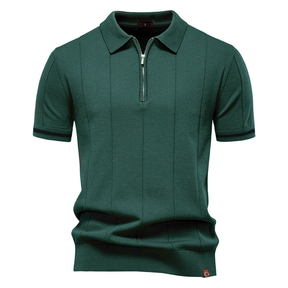 Men's Business Casual Knit Polo