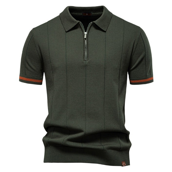Men's Business Casual Knit Polo