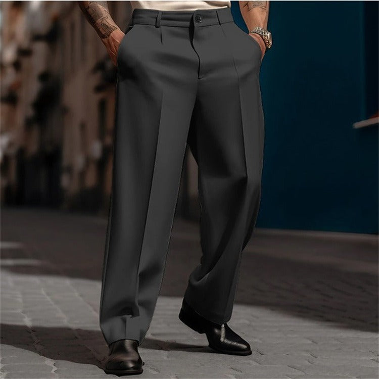 Men's Straight Casual Suit Pants