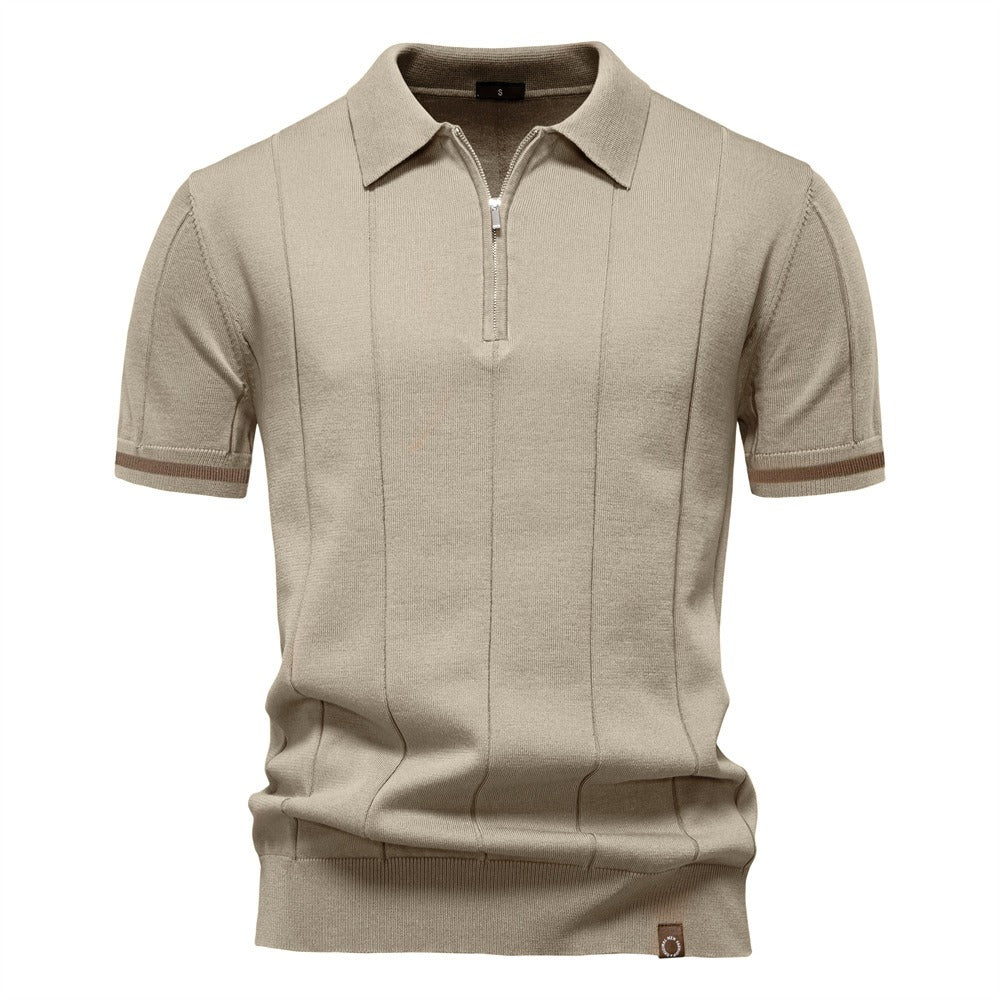 Men's Business Casual Knit Polo