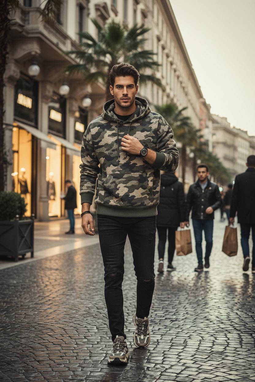 Modelo hoodie Milán